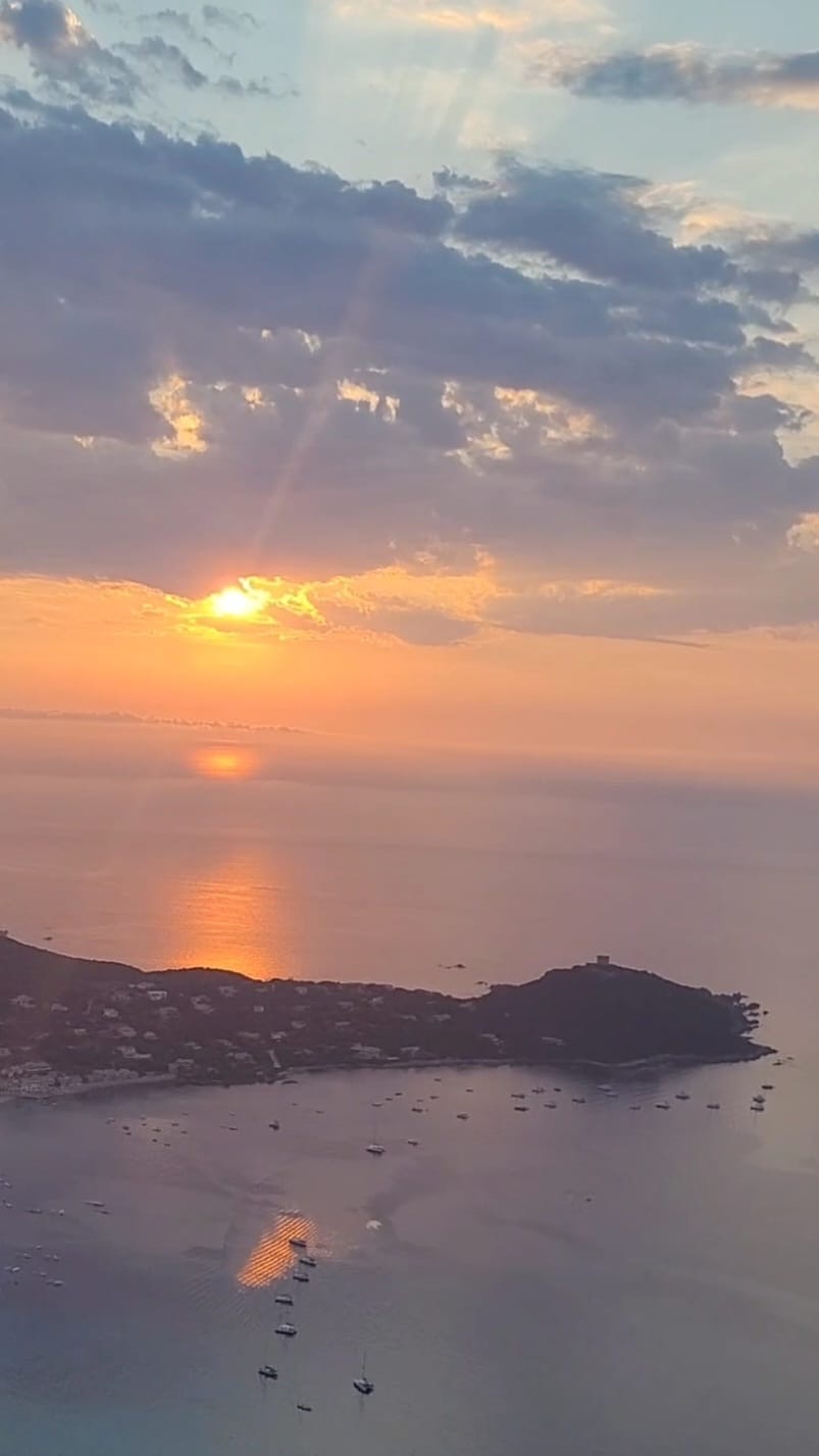 Coucher de soleil sur le Golfe de Propriano